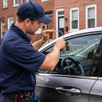 Car locksmith responding to vehicle lockout in South Philadelphia